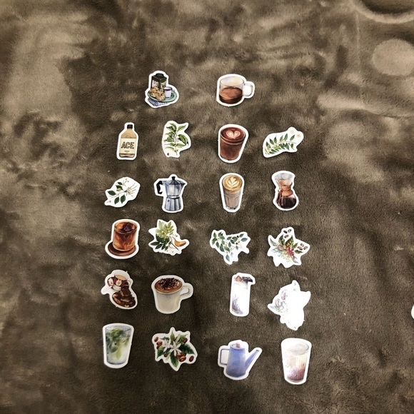 Coffee Theme 22 No Repeat Stickers - Picture 1 of 6